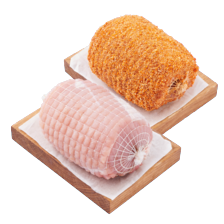 Magere varkensfiletrollade of cordon bleu rollade